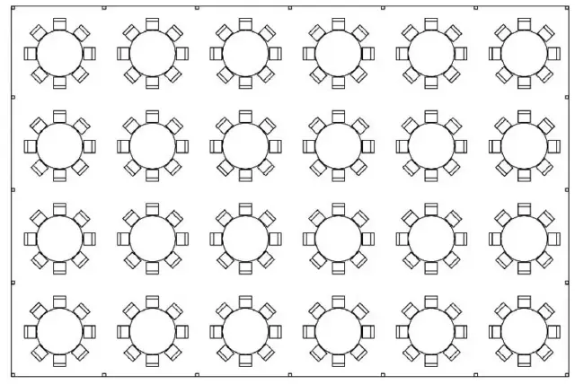 40x60 tent layout