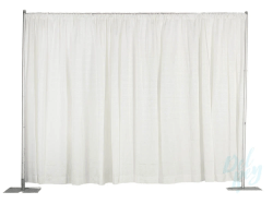 Pipe and Drape 8' Tall (White)