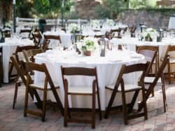 wedding table fruitwood chair rental 1612389040